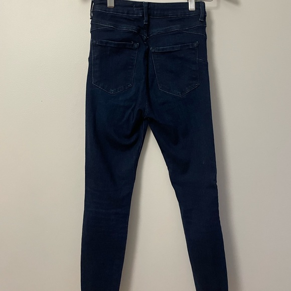 Dark wash ripped-knee skinny jeans - Picture 2 of 3